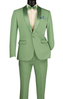 Slim Fit Vinci Men Suit TSS-2-Sage
