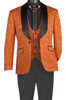 Slim Fit Tuxedo TVSJ-1-Caramel