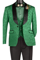 Slim Fit Tuxedo TVSJ-1-Green