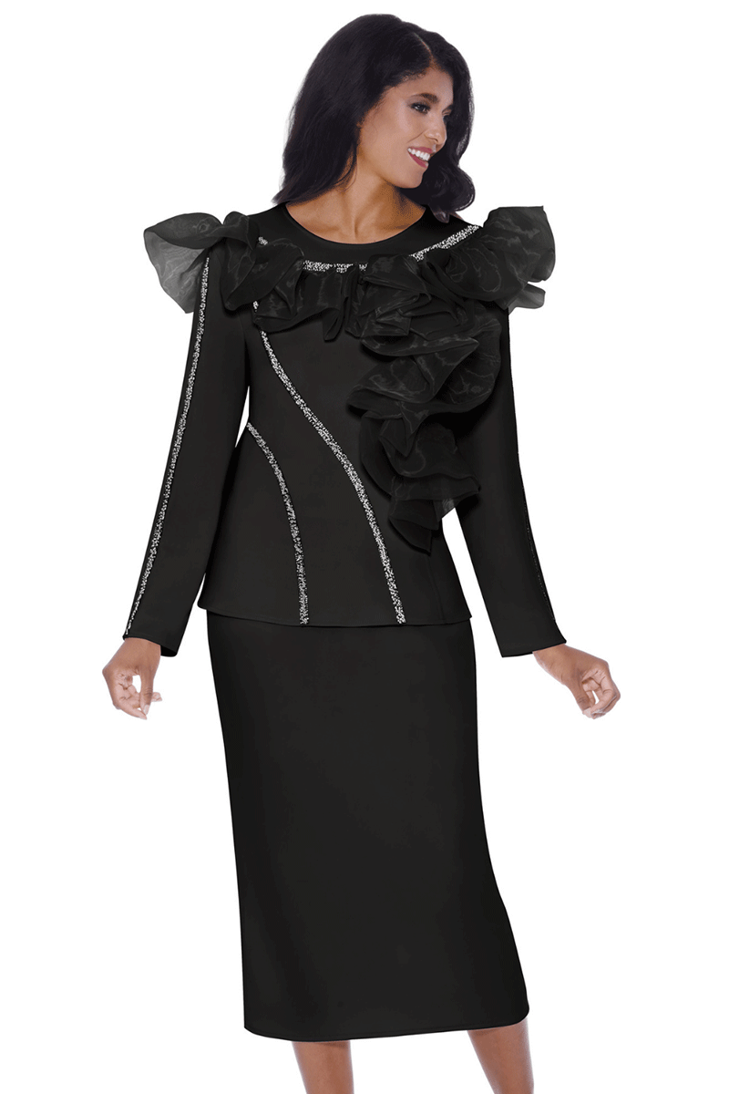 Stellar Looks Church Suit 600542-Black