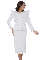 Stellar Looks Church Suit 600542C-White