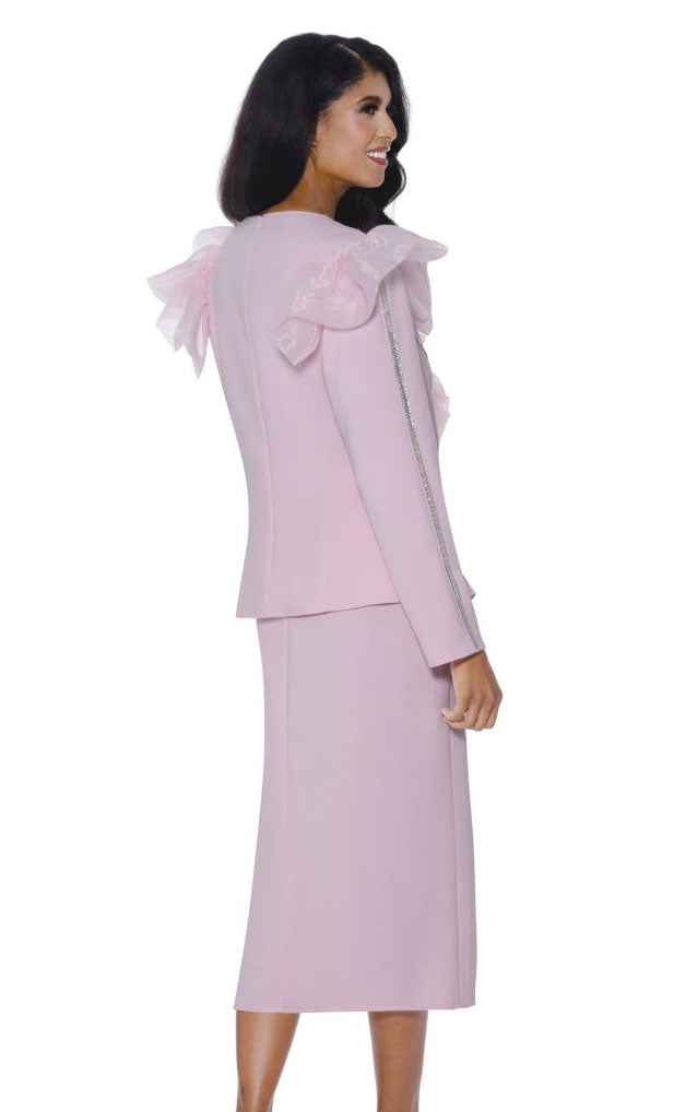 Stellar Looks Church Suit 600542-Pink - Church Suits For Less