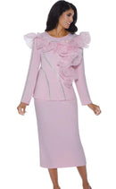 Stellar Looks Church Suit 600542-Pink - Church Suits For Less