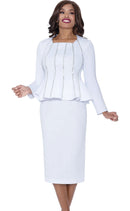 Stellar Looks Church Suit 600292C-White - Church Suits For Less