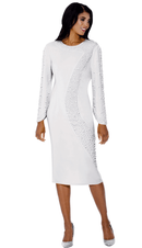 Stellar Looks Church Dress 600551-White