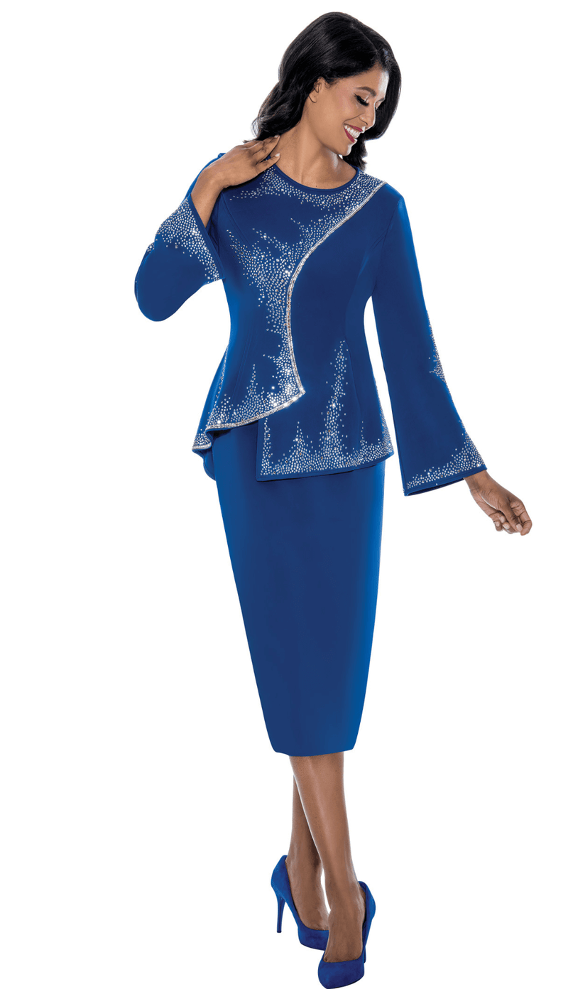 Stellar Looks Church Suit 600202-Royal Blue