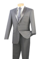 Slim Fit Tuxedo T-SC900-Gray - Church Suits For Less