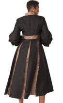 Tally Taylor Church Robe 4850-Black/Gold - Church Suits For Less