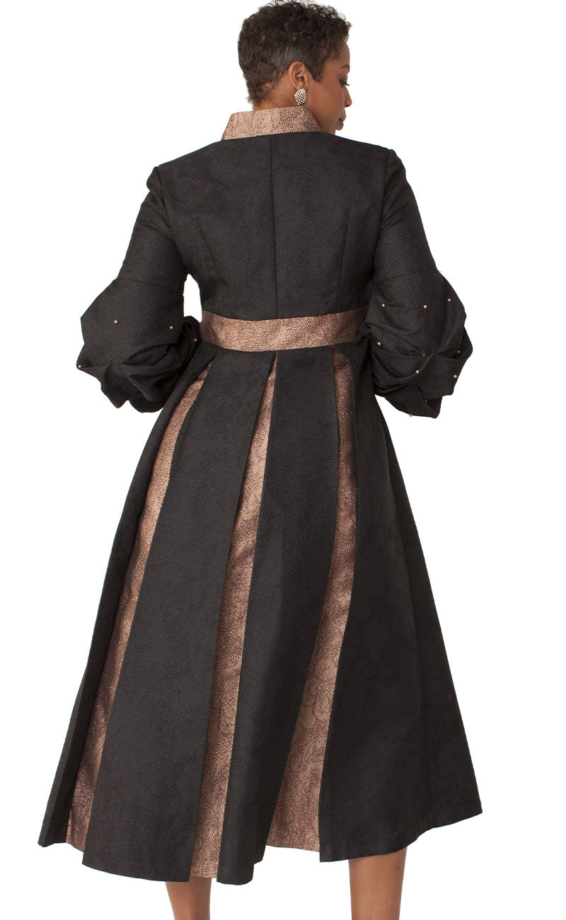Tally Taylor Robe 4530C-Black/Silver