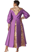 Tally Taylor Church Robe 4851-Purple/Gold