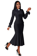Tally Taylor Church Suit 4601-Black/White