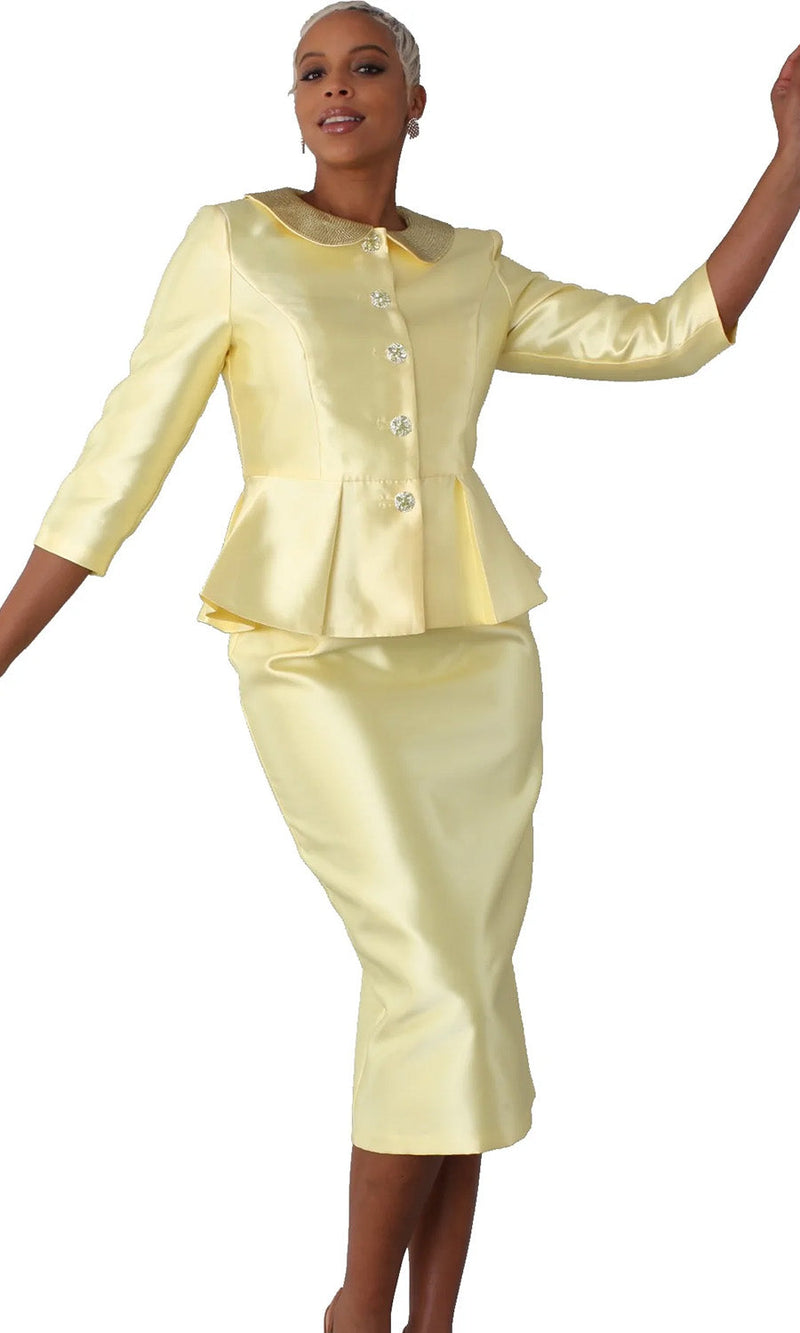 Tally Taylor Church Suit 4811-Yellow - Church Suits For Less
