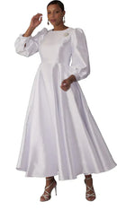 Taylor Dress 4820C-White - Church Suits For Less