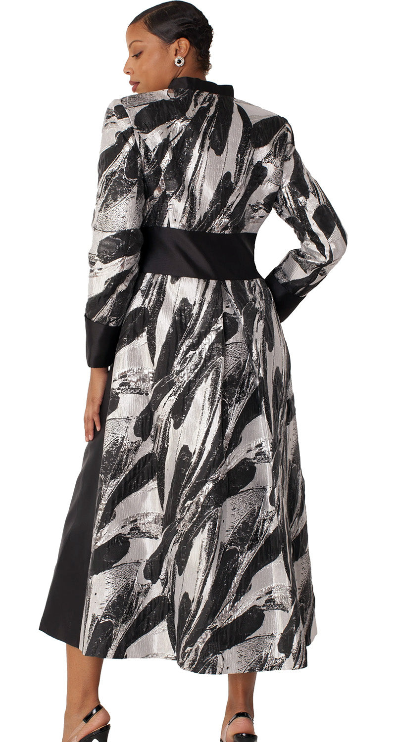 Tally Taylor Church Robe 4821-Black/Silver