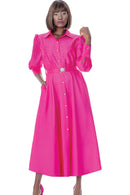Terramina Church Dress 7031-Fuchsia