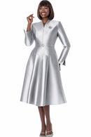 Terramina Church Dress 7045-Silver