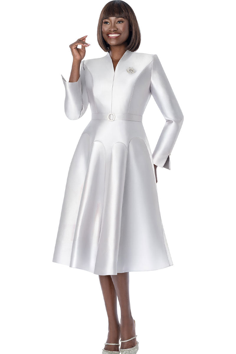 white church dress for ladies Terramina 7045-White Mesh Long Sleeve Bodycon Elegant White Color long sleeves Quinceanera Dress SIZE:IT 44