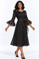 Terramina Church Dress 7049-Black