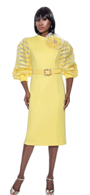 Terramina Church Dress 7077C-Yellow