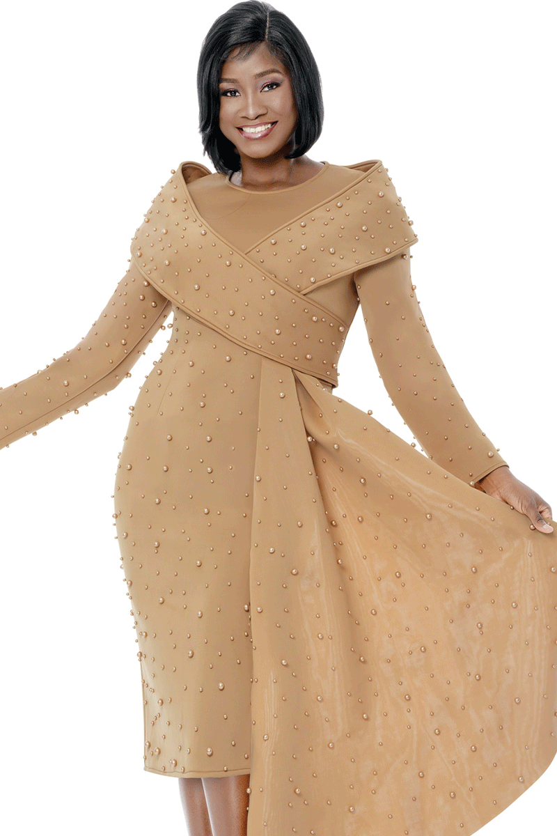 Terramina Church Dress 7111-Mocha