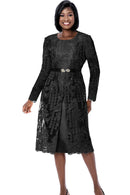 Terramina Church Dress 7385-Black