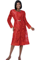 Terramina Church Dress 7385-Red