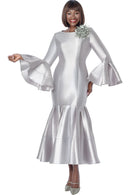 Terramina Church Dress 7764-Silver