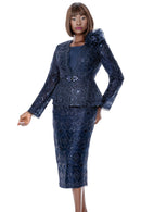 Terramina Church Suit 7272-Navy