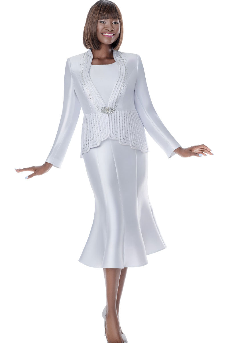 white church dresses for older ladies Concert Dress, Elegant *-Fitting, Solid Color Dress with Pockets SP021