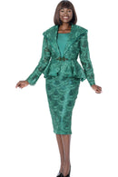 Terramina Women Church Suit 7360-Green