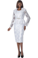 Terramina Women Church Suit 7360-White
