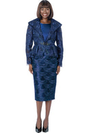 Terramina Women Church Suit 7360-Navy