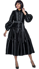 Terramina Church Dress 7029C-Black - Church Suits For Less