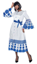 Terramina Church Dress 7062C-Royal - Church Suits For Less