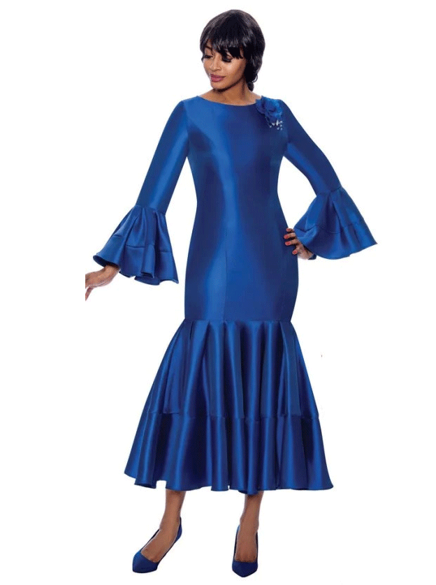 Terramina Church Dress 77764C-Royal - Church Suits For Less