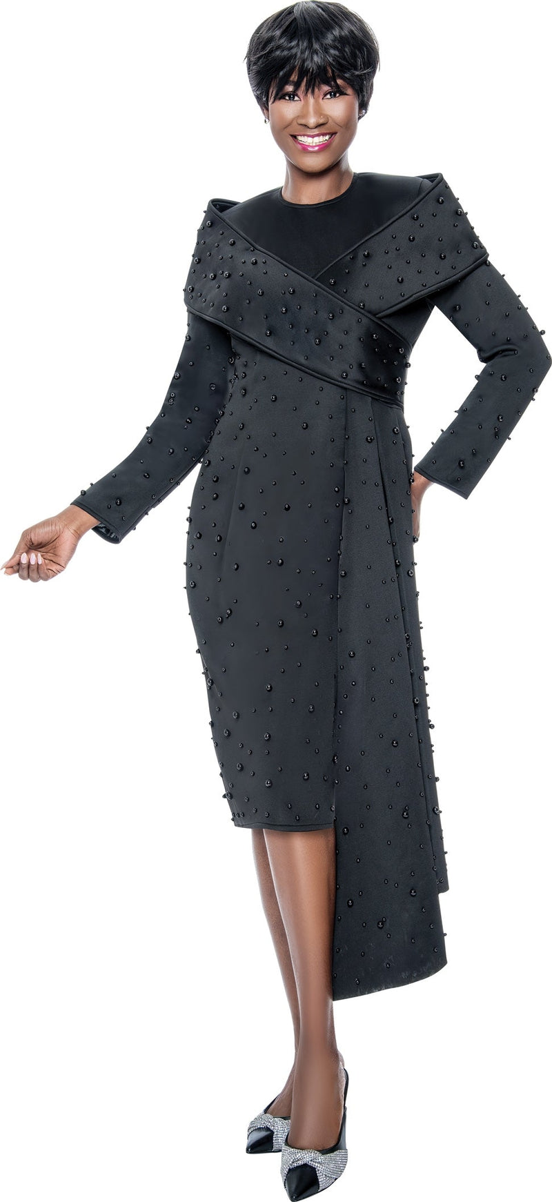 Terramina Church Dress 7111-Black