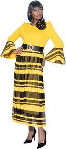 Terramina Church Dress 7077-Yellow - Church Suits For Less