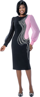 Terramina Church Dress 7159-Pink - Church Suits For Less
