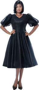 Terramina Church Dress 7296-Black - Church Suits For Less