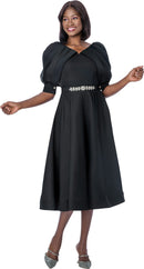 Terramina Church Dress 7298-Black - Church Suits For Less