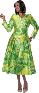 Terramina Church Dress 7301C-Print - Church Suits For Less