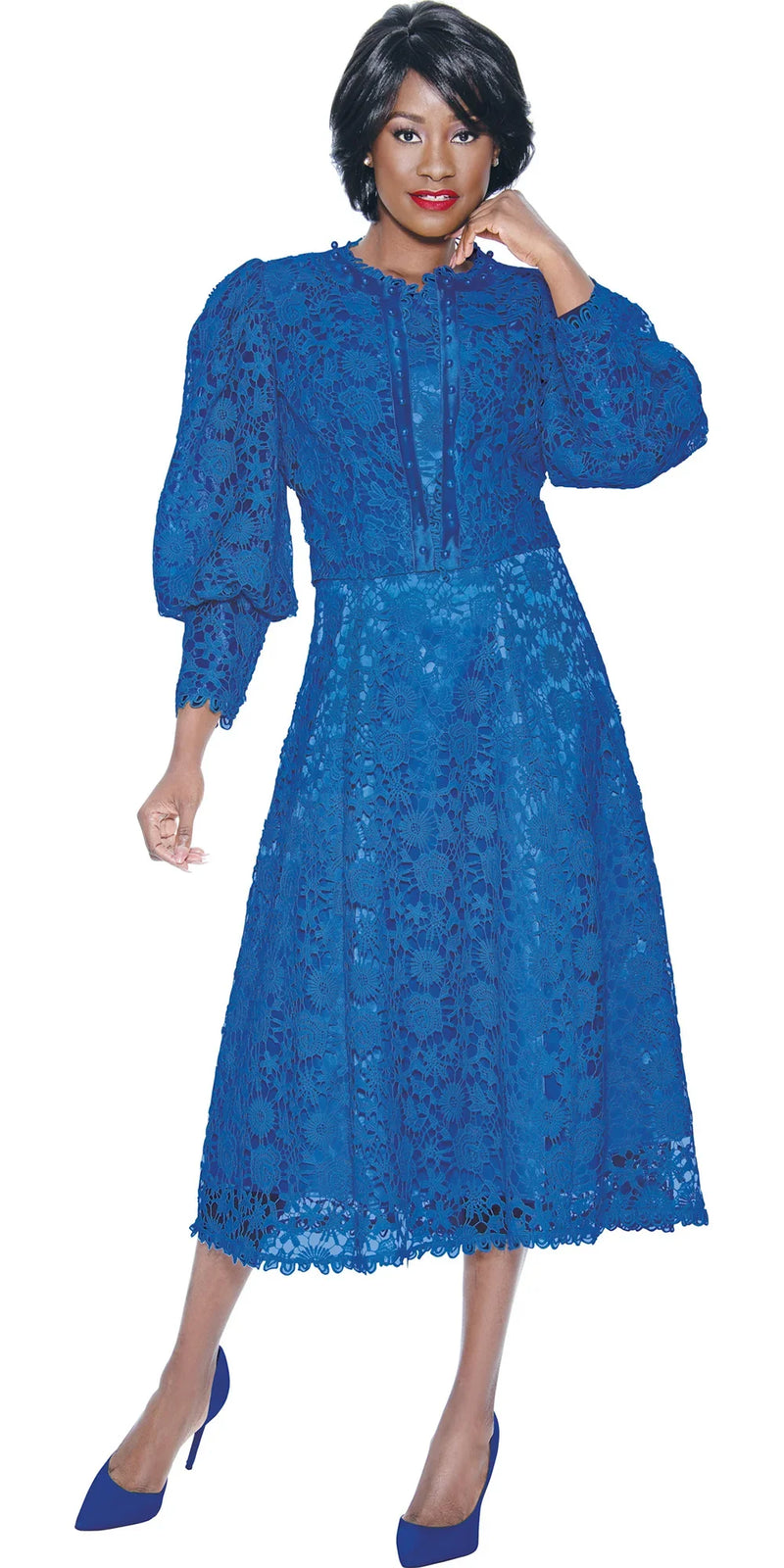 Terramina Church Dress 7051-Royal Blue