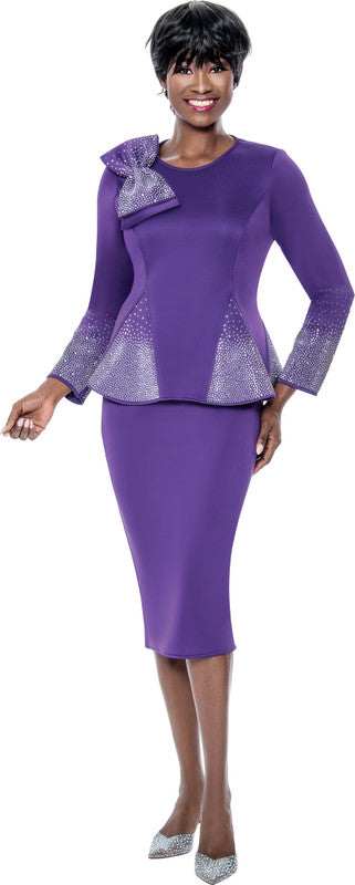 Terramina Church Suit 7108-Purple