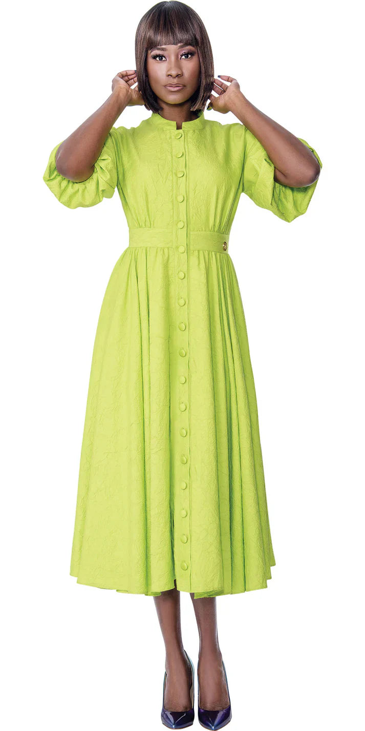 Terramina Church Dress 7161-Lime