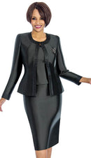 Terramina Suit 7637C-Black - Church Suits For Less
