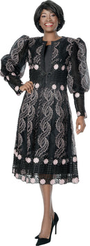 Terramina Church Dress 7310C-Black/White