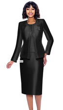 Terramina Suit 7637C-Black - Church Suits For Less