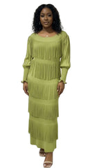 For Her Women Dress 83000-Green