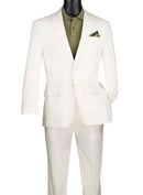 Vinci Modern Fit Men Suit MLC-1-White