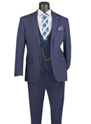 Men Church Suit MV2K-3-Navy